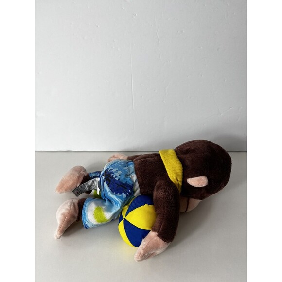 🏖️ Gund Curious George Monkey Plush Stuffed Toy Universal Studios Swim Beach - Picture 4 of 9